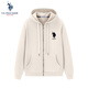 U.S. POLO ASSN.保羅衛衣男春秋長(cháng)袖T恤上衣休閑打底衫衛衣連帽外套 米白 2XL 