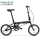 大行（DAHON）折疊自行車(chē)16英寸YUKI超輕迷你便攜男女式通勤單車(chē)KT610 黑色 