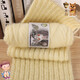 衣織都繡松鼠絨亮絲線金絲絨棒針中粗手工diy編織寶寶帽子圍巾外套毛線團 03米白