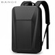 班歌（Bange）雙肩包15.6英寸電腦背包男士學(xué)生休閑時(shí)尚潮流密碼鎖硬殼書(shū)包男 黑色