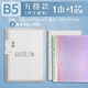 晨光（M&G）活頁(yè)本b5活頁(yè)筆記本禮盒可拆卸大學(xué)生考研簡(jiǎn)約錯(cuò)題記錄本記事線圈本方格替芯筆記本子高中生 【B5】方格/1本裝+替芯1本（共2本替芯）