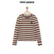 MiniPeace太平鳥(niǎo)童裝秋女童長(cháng)袖T恤F2CPE3306 彩條紋 160 cm