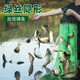 廣太 魚(yú)網(wǎng)漁網(wǎng)粘魚(yú)優(yōu)質(zhì)綠絲網(wǎng)三層魚(yú)網(wǎng)沉網(wǎng)魚(yú)網(wǎng)掛魚(yú)網(wǎng)絲網(wǎng) 綠絲 1.5米高3指50米長(cháng)三層沉網(wǎng)