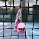 天龍（Teloon）網(wǎng)球周邊鑰匙扣情侶背包掛件飾品 粉色網(wǎng)球掛件1個(gè)