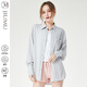 玖慕（JIUMU）防曬衣女士防曬服夏季戶外騎車遮陽襯衫女防紫外線薄款防曬衫皮膚衣 YJ004 簡約灰 M
