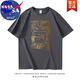NASA ABOUT官網(wǎng)聯(lián)名海賊王日系動漫t恤男夏裝新款時尚寬松圓領(lǐng)情侶裝短袖潮 暗夜灰 L