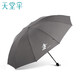 天堂傘 十骨加大加固雙人雨傘三折疊一甩干強(qiáng)力拒水男女學(xué)生防風(fēng)商務(wù)傘定制logo廣告?zhèn)愦髠?賽場(chǎng)風(fēng)云-灰色