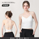 tutuanna夏季內(nèi)衣文胸女 帶胸墊可外穿純色美背透氣吊帶內(nèi)衣女 24193037 白色 U背交叉 L