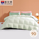 富安娜羽絨被子 90灰鴨絨被冬季羽絨被芯冬被 重約3.2~5.5斤 羽絨冬厚被-雙色 雙人被 230*229cm