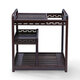漢唐（hantang） 實(shí)木整套茶具茶車(chē)套裝可移動(dòng)陽(yáng)臺茶水架茶水車(chē)自動(dòng)上水泡茶 黑紫檀單茶車(chē) 無(wú)電器無(wú)蓋板 67*45*75cm