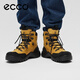愛步（ECCO）登山鞋男 戶外運動鞋徒步高幫鞋抓地耐磨 越野822434 HL 黃色82243458277 43