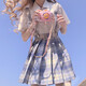 【JK制服官方】jk制服全套正版正統格裙校供感校服班服百褶裙學(xué)院風(fēng)女學(xué)生優(yōu)等生 冰淇淋+短袖襯衫+領(lǐng)花 M【尺碼偏小】