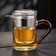 創(chuàng)典泡茶壺玻璃加厚耐高溫帶過(guò)濾沖茶器紅茶泡辦公室泡茶器小號(hào)花茶壺純玻璃沖茶器 CZ-2205泡茶杯(紅把320ml)