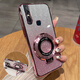 歐米滋vivoS1手機殼vivo透明保護S1硅膠套V1831A鏡頭全包防摔v15支架軟殼超薄vivos男女vovos高級感新款 【閃粉-玫瑰金】透明電鍍+全屏膜+同款支架 vivo S1