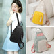 磁點(diǎn)  女士多用撞色雙肩包女新款韓版百搭牛津布輕便防水網(wǎng)紅背包逛街休閑女包潮 黑色