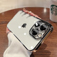 洛克島適用蘋果16promax手機殼新款透明電鍍硬殼iPhone15promax全包鏡頭防塵網(wǎng)裸機防摔保護套 【電鍍銀-硬殼自帶鏡頭膜防塵網(wǎng)】 iPhone 16 ProMax