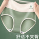 AWMBEL高腰內褲女收腹收小肚子提臀中腰舒適短褲頭jm9 灰綠色1淺豆沙1淺灰色1 M【適合80-100斤】