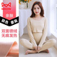 貓人（MiiOW）純·棉孕·婦保暖內衣套裝秋衣秋褲加絨產(chǎn)后哺·乳月子睡衣秋冬季 膚色套裝【上衣+褲子】 2XL(145-200斤好穿)