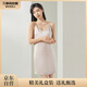 萬事利情侶真絲吊帶睡裙100%桑蠶睡衣女家居服禮盒裝 之夏 