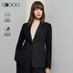 G2000商場(chǎng)同款提花肌理彈性西服外套41212043G2 黑色 34 