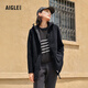AIGLE艾高經(jīng)典款C300戶外休閑保暖上衣厚款全拉鏈抓絨衣女士外套 黑色 AR412 36
