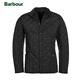 Barbour英國barbour liddesdale 經(jīng)典菱格棉服內膽絎縫棉衣 黑色 XL 42