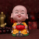 小和尚擺件禪意車載創(chuàng)意可愛辦公室桌面裝飾品搖頭公仔生日禮物送朋友 平安