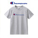 冠軍涂鴉短袖t恤男夏季刺繡寬松新疆棉寬松半袖休閑運動(dòng)情侶款短袖學(xué) 大標 灰色短袖 M 160-165cm 110-120斤