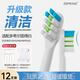 ZSPRING適用多希爾電動(dòng)牙刷頭D5/DX5/D8/D10固得白H3/GDB-ST/GOODPI/doxo替換通用刷頭升級(jí) 12支 日常清潔白