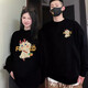 love legend情侶裝衛(wèi)衣套裝春秋季寬松一男一女百搭休閑上衣服學(xué)生團(tuán)體服定制 黑色+黑色 男M+女S