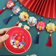 暖貓平安符刺繡diy手工制作平安福禮物手繡香囊材料包情侶車(chē)掛送男友 醒獅平安（禮盒+香料+繡繃）