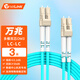 netLINK 電信級萬兆光纖跳線LC-LC多模雙芯3米 雙工光纜尾纖OM3 50/125μm低煙無鹵入戶光纖線HTF-WM2203