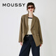 moussy 早春新品氣質(zhì)日雜風后背不規(guī)則西裝外套028HSZ30-0461 060棕色 均碼