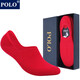 POLO男士紅色喜慶低幫隱形船襪4雙裝 夏季薄款硅膠防滑不掉跟結婚男襪 紅色四雙【型號8927隱形襪】 4雙 39-44碼鞋合適