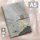 法拉蒙 中國風(fēng)筆記本本子A5高顏值記事本日記本國潮文創(chuàng)禮品加厚文藝精致商務(wù)辦公記錄本定制logo 灰色