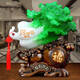禮公館開(kāi)業(yè)禮品招財玉白菜葫蘆客廳酒柜擺件電視柜新居家居辦公室裝飾品 福到財到白菜 大號
