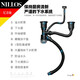 尼洛施（NILLOS） 廚房水槽洗菜盆下水管配件雙槽套裝洗碗盆洗菜池下水器水池排水管京防蟲(chóng)防臭防堵 銀色雙槽下水管+2個(gè)雙層下水器