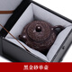 御壺茗香 宜興紫砂壺純手工原礦黑金砂浮雕西施壺泡茶壺茶具套裝 黑金砂單壺