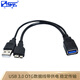 三堡HDMI轉VGA線 轉換器 TV3高清口 Micro USB 3.0 OTG數(shù)據(jù)線帶供電