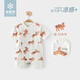 巴厘小豬（BALIPIG）嬰兒衣服待產(chǎn)新生兒夏季短袖薄款睡衣初生兒 兔氣揚眉 73cm