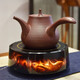 新功（SEKO）純手工紫砂壺茶壺紫砂泡茶壺大容量茶具套裝紫泥側把千線(xiàn)茶壺 棕紅色（不含電陶爐）