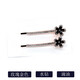 AiChoice氣質(zhì)簡(jiǎn)約一字夾劉海夾水鉆發(fā)夾頂夾盤(pán)發(fā)邊夾頭飾韓版對夾女發(fā)飾 C款（一對）