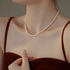 伊黛兒法式細仿珍珠項鏈女氣質(zhì)小眾頸鏈高級感簡(jiǎn)約鎖骨鏈生日禮物送女友 貝珠項鏈L1866