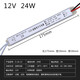 美耐普24v超薄長條開關(guān)電源220轉(zhuǎn)12v24v400W軟膜廣告燈箱變壓器60W300W  細(xì)長條電源 24W【2A】12V