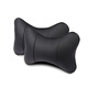 車(chē)之恒 汽車(chē)頭枕護頸枕一對靠枕車(chē)用枕頭小車(chē)座椅腰靠墊車(chē)載頸椎枕通用 沖孔款黑色頭枕一對