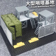 樂高軍事人仔哨塔武器庫軍火庫場景基地特種兵積木裝備玩具 大型哨塔集裝箱軍事基地