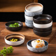 萌仔熊 碟子家用陶瓷調(diào)味碟日式創(chuàng)意復(fù)古圓形醬油醋碟小菜碟蘸料碟餐具 4英寸調(diào)味碟-摩卡（兩個(gè)裝）