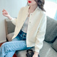 桂雪格春秋季短外套女裝2024新款韓版寬松小個(gè)子短款風(fēng)衣女士夾克衫上衣 米白色 XL （125-140斤）