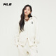 MLB官方 男女情侶經(jīng)典刺繡小logo拉鏈連帽外套春夏TRB01 波士頓紅襪隊/深奶油色 L