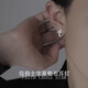 奧斯坦汀S925銀耳釘十字架星潮流皓石信仰設(shè)計(jì)感七夕情人節(jié)禮物送男女生友 信仰十字星鋯石耳釘 一對(duì)